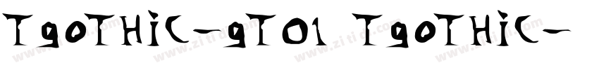TGothic-GT01 TGothic字体转换